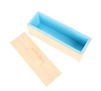 ZAWELIYO Boîte -Savon avec Doublure en Silicone de qualité Alimentaire pour un Démoulage Facile du Savon, des Gâteaux et des Chocolats Faits à la Main, 28,5 X 9,5 X 9 Cm