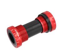 ZAWELIYO Boîtier de Pédalier de Vélo fileté 110 Mm en Alliage D'aluminium à Visser de Remplacement pour Vélos de Route et de Montagne (Rouge)