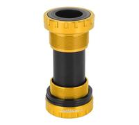 ZAWELIYO Boîtier de Pédalier de Vélo fileté 110 Mm en Alliage D'aluminium à Visser de Remplacement pour Vélos de Route et de Montagne (Jaune)