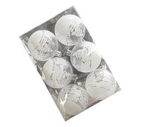ZAWELIYO Boules Transparentes avec Motif de Neige d'hiver.