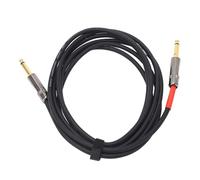 ZAWELIYO Câble Audio de Guitare, Câble D'instrument de Protection contre la Réduction du Bruit à Angle Droit pour Clavier de Basse de Guitare 3 Mètres