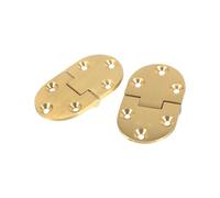 ZAWELIYO Charnière de Plateau de Majordome en Laiton, Rabat Pliant Durable pour Armoire, 2 Pièces avec Vis 6.5x3.8x0.3cm pour Table Pliante