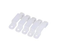 ZAWELIYO Clip de Support en Silicone pour Bandes Lumineuses LED, 100 Pièces 8 Mm, 10 Mm, 12 Mm, Clip de Fixation pour Bande Lumineuse RVB 3528 5050 1210 (10mm)