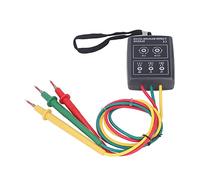 ZAWELIYO Compteur de Rotation de Phase Indicateur LED Aucune Conception de Batterie 3 Fils de Test Testeur de Rotation de Séquence Triphasée pour L'entretien D'usine à Domicile Matériau ABS