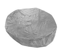 ZAWELIYO Couvre-Bain Rond 190 Polyester en Argent Taffeta Uspure Preuve de Déchirure éPreuve Respirable pour Baignoire Extérieure avec Rangement Facile (Gris)