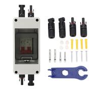 ZAWELIYO Disjoncteur 63A, Interrupteur de Déconnexion 500 V CC, Protection contre les Surtensions du Système Photovoltaïque Solaire, Disjoncteur Miniature étanche IP65 (63A)