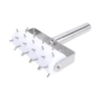 ZAWELIYO Docker de Pâte à Pizza, Outil de Piquage Efficace en Acier Inoxydable pour Pain et Tartes Faits Maison, Accessoire de Cuisine Facile à Nettoyer pour des Résultats Professionnels, 8,3 X 5,9