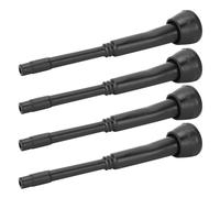 ZAWELIYO Doublures de Machine à Traire, Doublures de Gobelets en Caoutchouc Noir Durables pour Trayeuse de Chèvre, Outil à Lait 4 Pièces pour la Traite de Vache ou de Chèvre