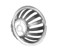 ZAWELIYO Drain de Sol Rond en Acier Inoxydable, 2 Pièces, sans Oxydation, pour Salle de Bain, Empêche le Colmatage des Feuilles et des Fleurs, adapté au Balcon (100 mm/4 pouces)