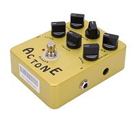 ZAWELIYO Effets de Simulation de Pédale D'ampli pour un Son Rock Britannique Classique avec Coque en Métal doré Champagne, Idéal pour les Guitaristes électriques