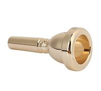 ZAWELIYO Embouchure de Trombone Ténor Beau Métal 12,7 Mm 5G Remplacement TR-03 pour les Joueurs de Trombone (Or)