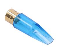 ZAWELIYO Embout de Saxophone Alto Bb Transparent Bleu, Remplacement Idéal pour les Musiciens de Jazz Pop Rock en Matériau ABS