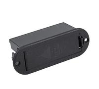 ZAWELIYO Étui de Support de Batterie pour Micro de Guitare électrique et Basse en Cuir PU pour Guitariste et Musiciens, Boîtier de Batterie à Bouton-Pression de Haute qualité, Résistant à l'usure et