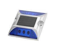 ZAWELIYO Feux de Gabarit à énergie Solaire à LED, Lampadaire Extérieur étanche pour Allée, Lampadaires à LED Verts à économie D'énergie pour une Direction de Conduite Sûre (Bleu)