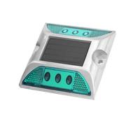 ZAWELIYO Feux de Gabarit à énergie Solaire à LED, Lampadaire Extérieur étanche pour Allée, Lampadaires à LED Verts à économie D'énergie pour une Direction de Conduite Sûre (Vert)