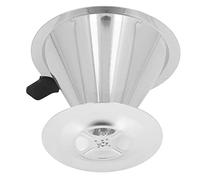 ZAWELIYO Filtre Réutilisable de de Double Couche de Goutteur de café D'acier Inoxydable pour le Voyage de Lieu de Travail à la Maison (2-4 tasses)