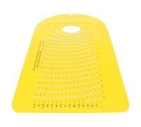 ZAWELIYO Gabarit de Circulaire, Outil de Travail du Bois Réglable et Précis pour Découpes de Haut-parleurs, 256 Cercles, pour les Amateurs de Routeurs Plongeants, Plastique, 13,0 X 6,7 X 0,2 Pouces