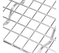 ZAWELIYO Grille de Refroidissement de Cuisson Robuste en Acier Inoxydable, pour la Cuisson, le Grillage, le Rôtissage, 1 X Taille Compacte 11,5x10x1,5 Cm (11,5x10x1,5cm)