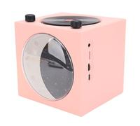 ZAWELIYO Haut-Parleur Bluetooth Rétro Vintage avec Veilleuse Demi-Lune pour Chambre à Coucher, Son HiFi 360° Stéréo en Forme de Tourne-Disque pour Les Amateurs de Musique, Matière Plastique