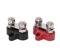 ZAWELIYO Kit de Bornier de Batterie, Ensemble de Connecteurs de Borne Positive et Négative M8 12 V 24 V pour Bateau de Voiture, Connexion Ferme, Utilisation Fiable