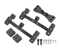 ZAWELIYO Kit de Mise à Niveau de Direction RC pour MN 1/12 99S / D91 / D90, Siège de Tir à Cravate en Aluminium CNC et Ensemble de Support D'essieu Arrière, Support de Vitesse de (Noir)