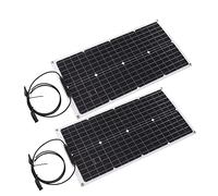 ZAWELIYO Kit de Panneaux Solaires 50 W avec Conception étanche | Haute efficacité, silicium monocristallin durable, contrôleur universel