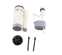 ZAWELIYO Kit de Réparation Universel pour Réservoir de Chasse D'Eau à Double Débit, Comprenant une Vanne de Remplissage de 20 Cm et un bouton-poussoir. Réglable et économe en Eau,