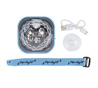 ZAWELIYO Lampe de Bracelet Lumineuse RVB, Batterie Rechargeable par USB 500 MAh, Commande Vocale Musicale, avec Ventouse pour Salle de Jeux Murale Intérieure, Salle de Jeux, Fête (Coquille bleue)