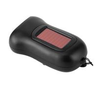 ZAWELIYO Lampe de Poche Rechargeable à énergie Solaire, Torche Dynamo D'urgence Efficace pour le Camping et la Survie en Plein Air, Lampe de Poche Dynamo Portable en ABS Noir 3,5x2 Pouces pour