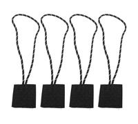 ZAWELIYO Lot de 4 Supports de Microphone Radio en Tissu mélangé pour Application de la Loi, Force de Traction de 22,7 Kg avec Coutures Robustes pour Les Performances, Les Discours, Les (Câble Long)