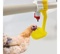 ZAWELIYO Mangeoire Automatique pour Tétons de Poulet, Système D'approvisionnement en Eau Durable pour équipement de Ferme Avicole, Résine Polyformaldéhyde, Installation Facile, 20 Pièces