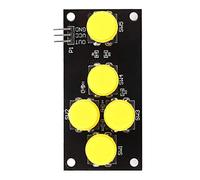 ZAWELIYO Module de Boutons de Clavier AD, 2 Pièces, Carte de Développement Compacte à 5 Touches pour Projets électroniques, 55x33mm
