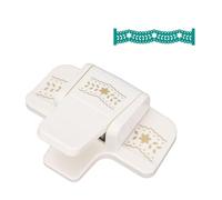 ZAWELIYO Outil de Réussite de Poinçon Artisanal Manuel, Poinçon de Bord de Papier Portable pour Scrapbooking, Journal Intime, Album Photo et Emballage Cadeau (Bords Jupe Grande Taille)