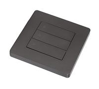 ZAWELIYO Panneau de Commande Intelligent à 3 Gangs, Panneau de Commutation de Synchronisation Intelligent pour le Contrôle des Applications Domestiques, Conception Compacte, Matériau PVC (Gris)