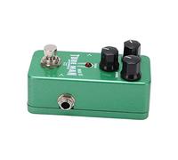 ZAWELIYO Pédale D'effet Guitare TUBE MAN Mini Overdrive Réglable pour Musiciens Métal Vert 94mm X 51mm