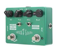 ZAWELIYO Pédale Overdrive de Guitare Effet Classique avec Comp Cut et Mode FM pour Guitaristes électriques en Alliage D'aluminium 11,9x9,4x3,8 Cm