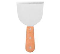 ZAWELIYO Pelle de Barbecue, Spatule en Acier Inoxydable avec Manche en Bois, Grattoir de Gril Robuste pour BBQ, Cuisine, Cuisine en Plein Air