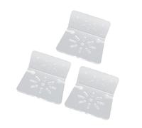 ZAWELIYO Petite étagère Murale Flottante en Acrylique Transparent, Support Durable pour Caméras de sécurité et Haut-parleurs, adapté au Salon et au Bureau, 3 Pièces