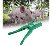 ZAWELIYO Pince à étiquettes D'oreille, Outil Efficace de Marquage du Bétail pour le Bétail, Soulage la Douleur, Alliage D'aluminium, Convient aux Porcs, aux Moutons et aux Bovins Verts
