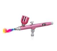 ZAWELIYO Pistolet à Peinture Aérographe, Buses de 0,3 Mm, Pistolet de Peinture à Aérographe Portable pour Nail Art, Décoration de Gâteaux, Peinture Murale, Réparation de Meubles,