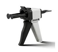 ZAWELIYO Pistolet Mélangeur Dentaire Universel, Pistolet à Cartouche Double 50ml pour Silicone, Ratio 1:1 et 2:1, Outil pour Dentiste