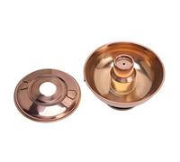 ZAWELIYO Pot Chaud Chinois à Charbon de Bois en Acier Inoxydable, Léger, Distribution de Chaleur, Glace Sèche, pour Fêtes, 9,1 Pouces, or Rose