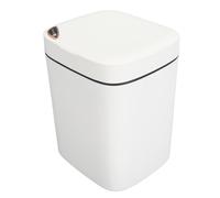 ZAWELIYO Poubelle Automatique étanche à Capteur Intelligent pour Salle de Bain, Salon, Bureau, Blanche, Poubelle Multifonctionnelle avec Couvercle pour une Utilisation Hygiénique (14L)