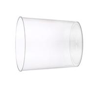 ZAWELIYO Poubelle en Plastique Transparente de Grande capacité pour Salle de Bain, Bureau, Chambre à Coucher, Poubelle de Style Minimaliste, Transparente pour Cuisine (M 25,5 cm/10,04 pouces de