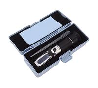 ZAWELIYO Réfractomètre de Test D'alcool Compact et Portable, Fonction de Compensation Automatique de la Température pour la Fabrication du Vin, les Brasseurs Amateurs, Facile à Utiliser en Aluminium