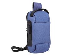 ZAWELIYO Sac à Bandoulière étanche Antivol avec Serrure à Combinaison pour Voyage en Plein Air, Sac à Bandoulière en Tissu Oxford pour Hommes/Femmes/étudiants (Bleu)