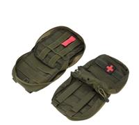 ZAWELIYO Sac de Premiers Secours pour Voyage, Camping, Cyclisme, Sacs à Médicaments pour Voyager - Sangle Molle Standard, Léger, Portable, fabriqué en Tissu 900D (Vert OD)