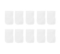 ZAWELIYO Sacs Filtrants en Coton pour Piscine, 10 Pièces, Chaussettes D'écumoire de Piscine Réutilisables 20x12cm, Pré-Filtre à Mailles Fines pour Feuilles, Cheveux, Débris