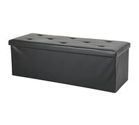 ZAWELIYO Tabouret de Rangement Pliant, Repose-Pieds rembourré Polyvalent, Idéal pour la Chambre et Le Salon, 110x37x36cm