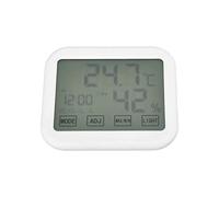 ZAWELIYO Thermomètre Numérique Smart Touch avec Fonction Réveil pour la Surveillance de la Température et de l'humidité à la Maison Blanc
